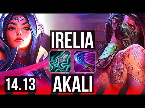 IRELIA vs AKALI (TOP) | 700+ games, 9/2/2, Dominating | BR Master | 14.13