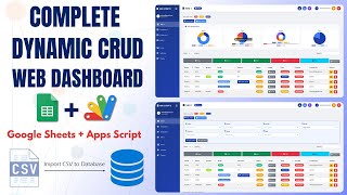 Build a Complete Dynamic CRUD Web Dashboard using Google Sheets + Apps Script + React | E14