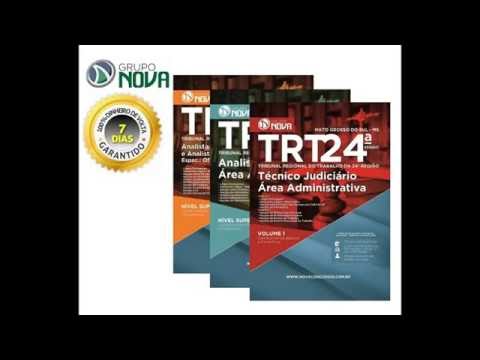 Concurso TRT-24 2017 - Apostilas dos Cargos Técnico e Analista Judiciário