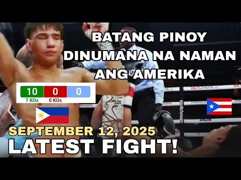 LATEST FIGHT! September 12, 2025 l Batang PINOY dinumina ang Puerto Rican sa laban