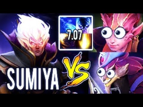 SumiYa NEW Genius Invoker Gameplay Brutal Combo Insane Patch 7.07 Best Magic Show WTF Dota 2