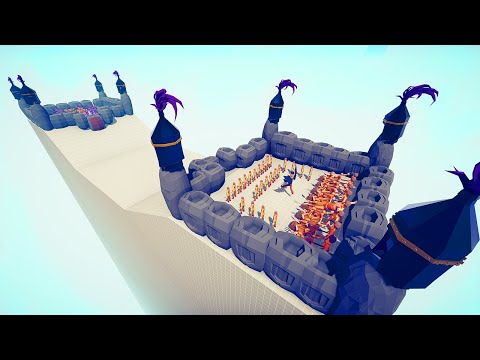 RANGED CASTLE VS MELEE CASTLE- TOWER DEFENSE #5 | TABS - Totally Accurate Battle Simulator