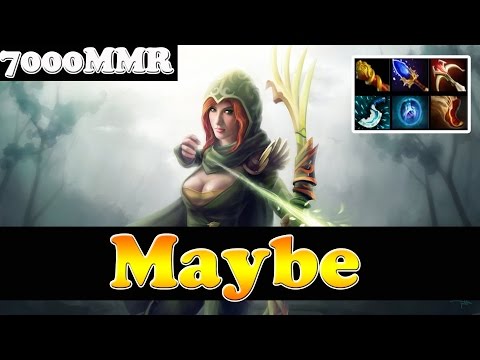 Dota 2 - Maybe 7000 MMR Plays Windranger Vol 2 - Ranked Match Gameplay!