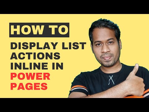 Using CSS to Display Inline List Actions in Power Pages