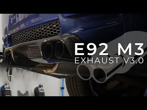 E92 M3 Exhaust Install Dinan Middle Racing and Dinan Rear Section