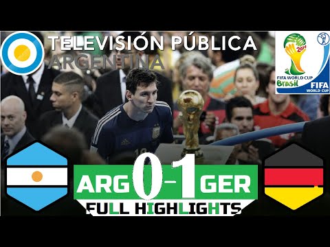 Germany vs Argentina (1-0) 2014 Full Highlights & Goals | TV Argentina | 