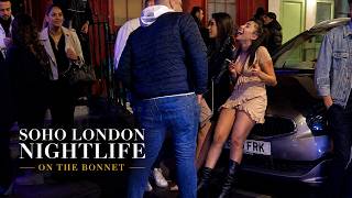 LONDON Soho Nightlife Shocker Busy ON THE BONNET Nightlife Walk In 4k
