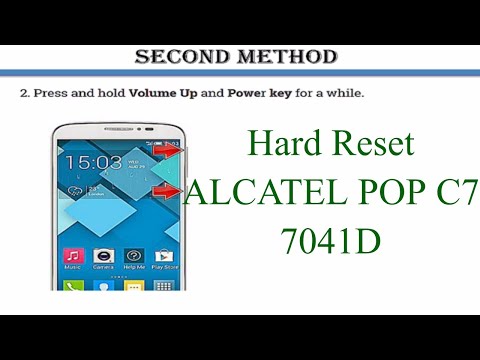 Hard Reset ALCATEL Pop C7 7041D
