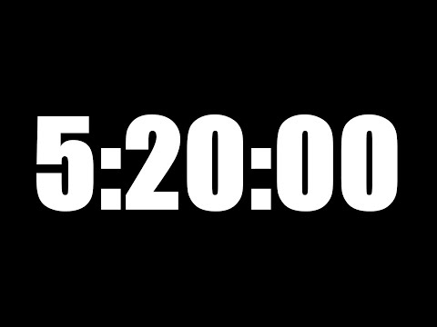 5 HOUR 20 MINUTE TIMER • 320 MINUTE COUNTDOWN TIMER ⏰ LOUD ALARM ⏰