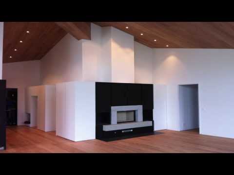 Parkett Boden und Deckenverkleidung in Trapa Parkett. Hässig Innendekorationen Tessin