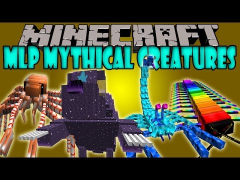 MLP MYTHICAL CREATURES MOD - GIGANTIC AND STRONG BOSSES - Minecraft Mod 1.6.4 Review ENGLISH