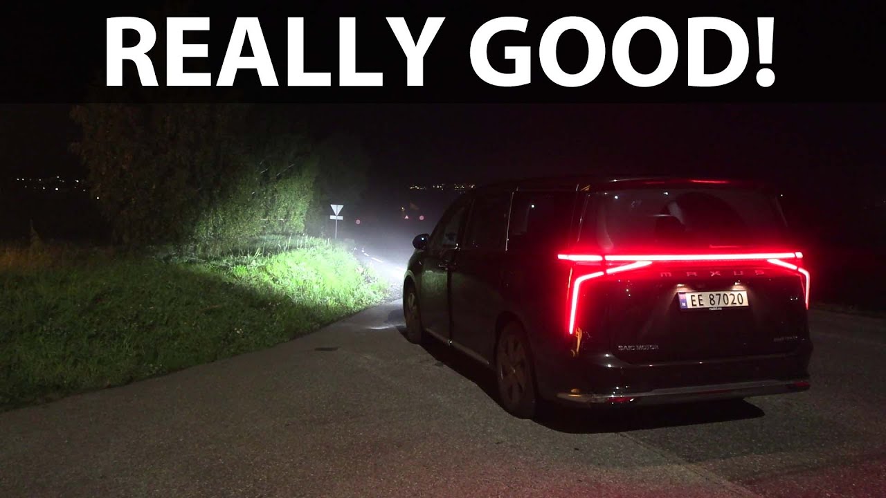 Maxus Mifa 9 headlights test