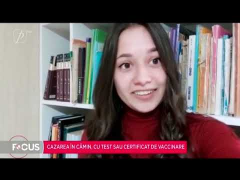 Cazare în cămin, cu test sau certificat de vaccinare