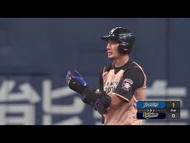 【6回表】均衡破った!! ファイターズ・大田のタイムリー2ベースヒットで先制!!  2018/9/27 Bs-F