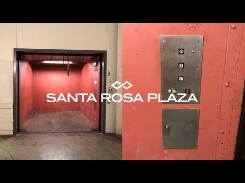 3 Years Later! INSANELY LOW ON OIL Montgomery Hydraulic Freight Elevator - SR Plaza - Santa Rosa, CA