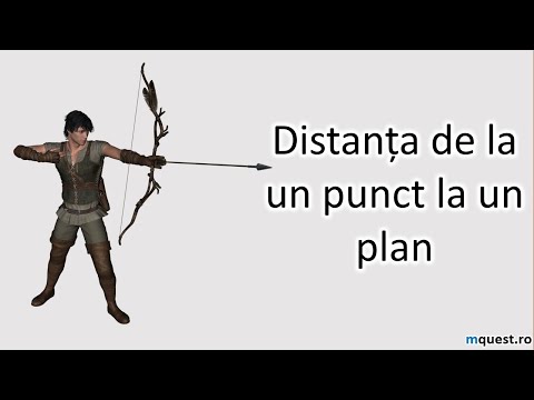Distanta de la un punct la un plan, clasa a VIII-a