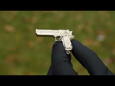 W.POLAH MINIATURE GUNS: the Desert Eagle in action | 2mm Pinfire Gun | mini Desert Eagle | Man Gift