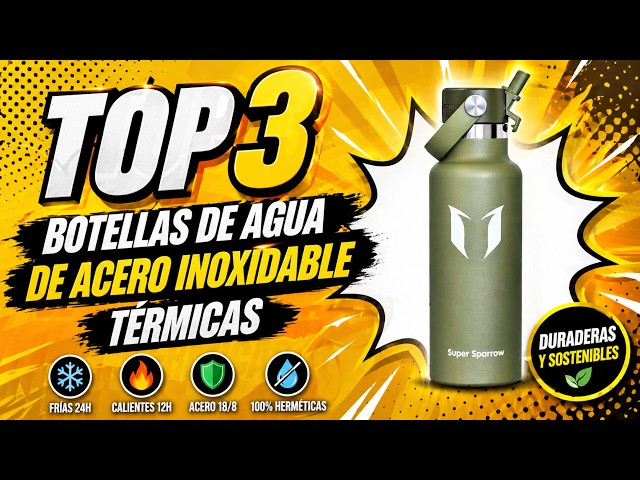 Vídeo relacionado con Vinsun Botella Agua Acero Inoxidable 750ml - A Prueba de Fugas, sin BPA, Doble Pared - Pajita y Boquilla para Beber, Cantimplora Termica para Deporte