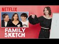 Jennifer Garner, Ed Helms, Emma Myers & Brady Noon Play Family Sketch | Netflix