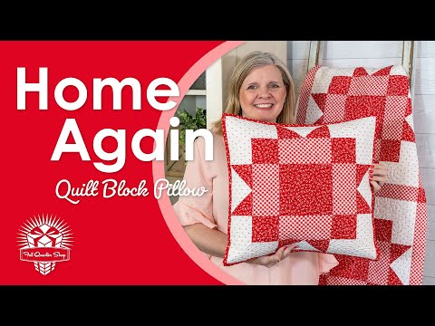 Quilty Pillows from Quilt Blocks! Favorite way to finish Single Quilt Blocks