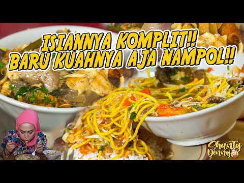 ISIANNYA KOMPLIT!! BARU KUAHNYA AJA NAMPOL!! SOTO BOGOR BANG KOMAR!!