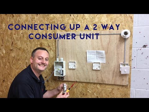 Connecting a Final Circuit in a 2 Way Crabtree Consumer Unit (Fuse Board)