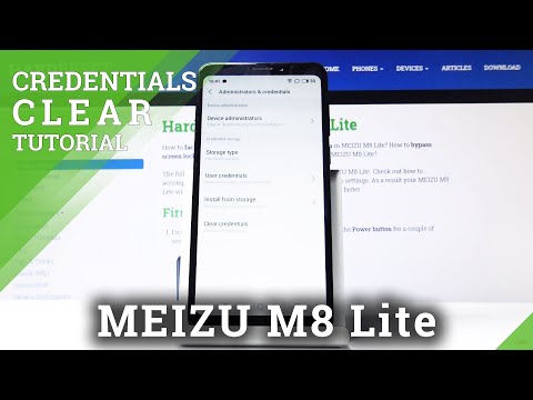 How to Clear Credentials on MEIZU M8 Lite