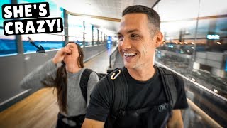FLYING TO OUR 95th COUNTRY (thought we were getting robbed) - YouTube