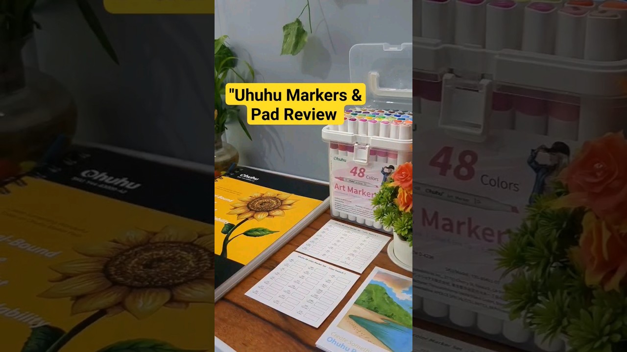 Ohuhu Markers & Pad Review||#alcoholmarker #markers #exploreart #review #viral #ohuhumarkers