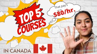 Top 5 courses in Canada 🇨🇦 | Healthcare |Pay