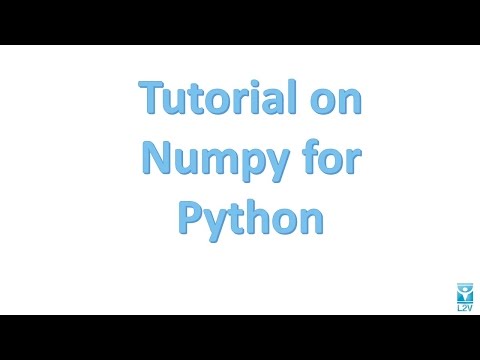 Numpy For Python Part 1