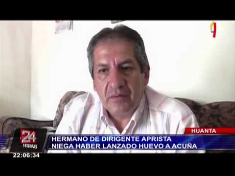 Huanta: hermano de Omar Quesada niega haber lanzado huevo a Acuña