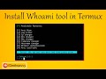 How To Install Kali Linux Tool Whoami In Termux Geek Savvy