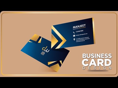 Luxury Golden Style Business Card in Adobe illustrator Tutorial Easy Tutorial