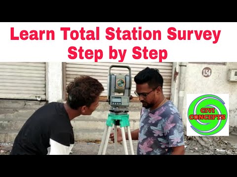 Offline total station survey service, worldwide