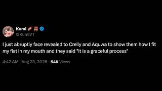 No amount of therapy can help crelly and aquwa from this trauma caused by kumi