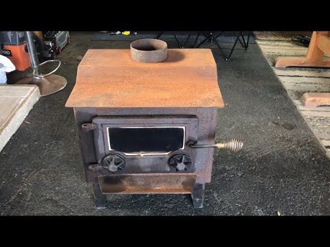 Refinishing Salvaged Old Wood Stove