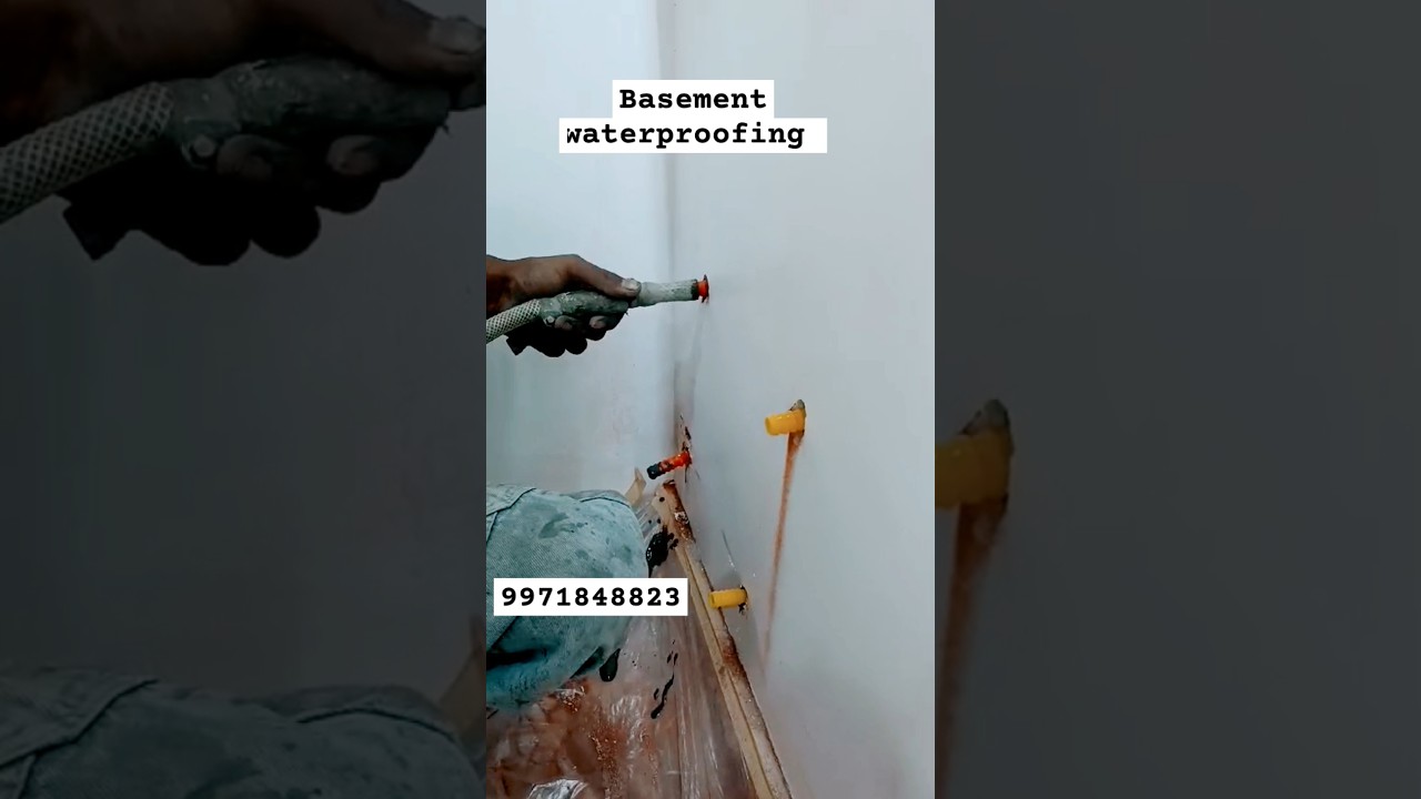 Basement waterproofing pu injection grouting #injectiongrouting #basementwaterproofing #waterproof