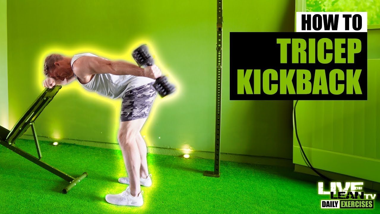 How To: Head Supported Single Arm Dumbbell Triceps Kickback