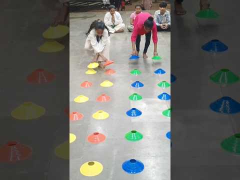 Fun games | Collect Cone colour wise game | Party games | Indoor games #shorts #games #viral