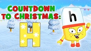Alphablocks - Countdown to Christmas | The Letter H | Phonics for Kids