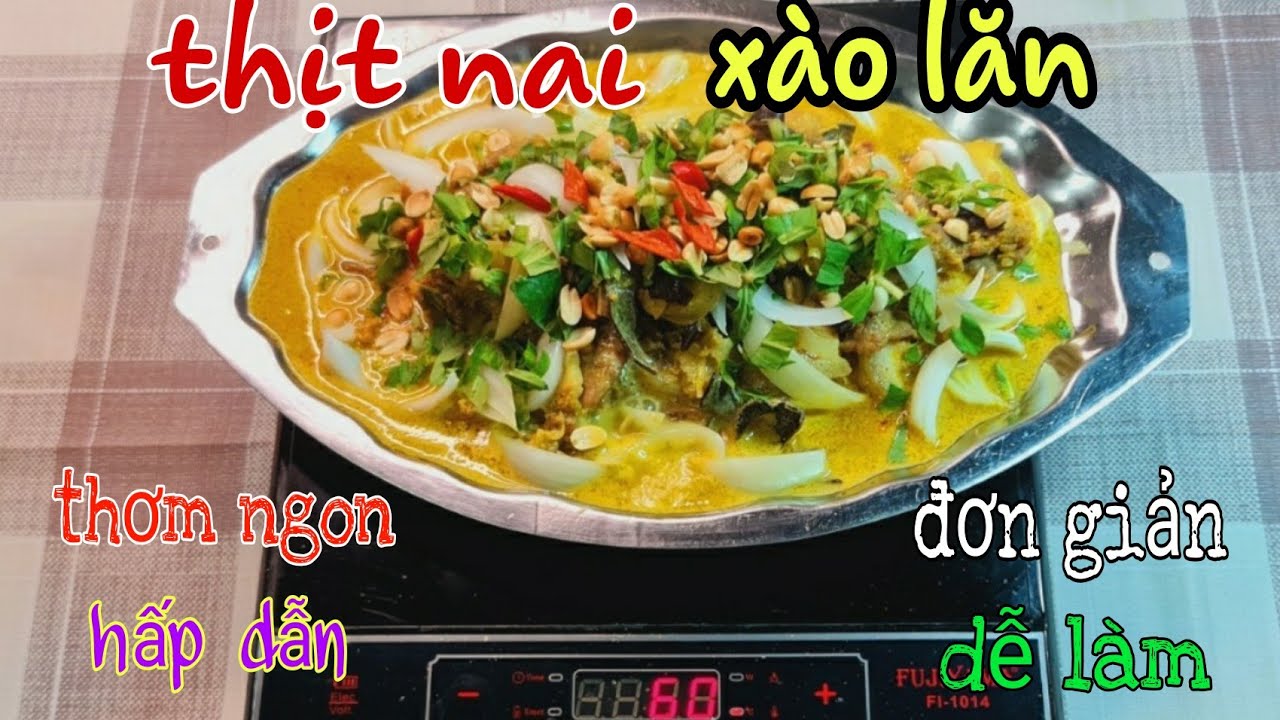 Cách Nấu Thịt Nai Xào Sả ớt Ngon