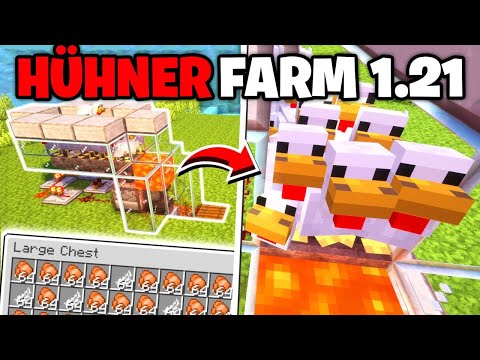 Minecraft Hühnerfarm bauen Tutorial 1.21 - Hühnerfarm bauen in Minecraft 1.21 Tutorial