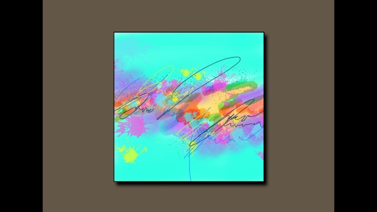 Abstract painting / Digital /On Mobile Phone / Abstract study / Demo