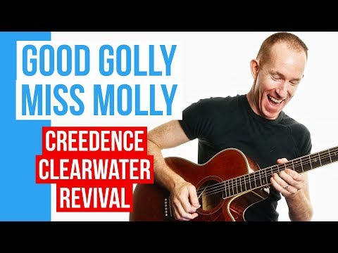 Good Golly Miss Molly ★ Little Richard ★ Guitar Lesson Acoustic Tutorial [with TAB]