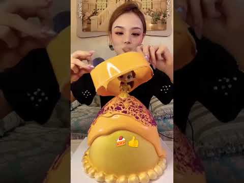 Asmar yellow 💛 Barbe Cake Eating #video Short