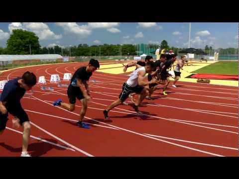 100 m-es síkfutás V. korcsoport fiú időelőfutam