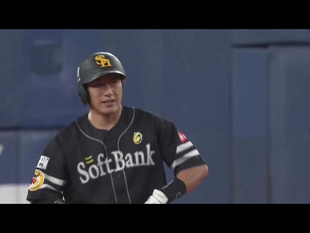【3回表】勝ち越しの一打!! ホークス・柳田悠岐がライトへタイムリー2ベースヒットを放つ!! 2022年10月13日 パーソル CS パ final B-H