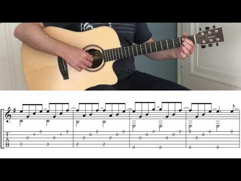 Bluesy Flow - by Georg Dybowski - Free GUITAR LESSON (with TAB & Sheet music)