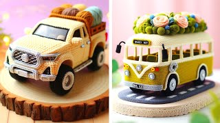 Nice Crochet miniature vehicles show piece design Creative share ideas crochet model